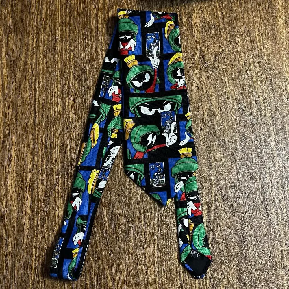 Vintage Looney Tunes‎ Lot of 2 Neck Ties 1997 USPS Stamp Collection 90's